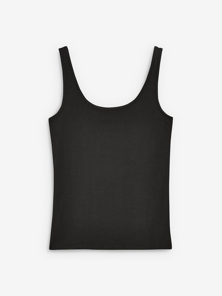 Black Thick Strap Vest - Image 5 of 6