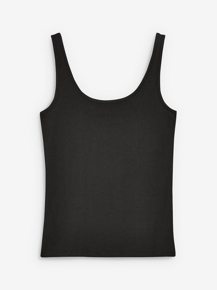 Black Thick Strap Vest - Image 6 of 6