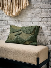 French Connection Olive Tangelo Tufted Cushion - Image 1 of 4