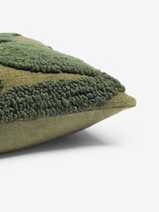 French Connection Olive Tangelo Tufted Cushion - Image 2 of 4