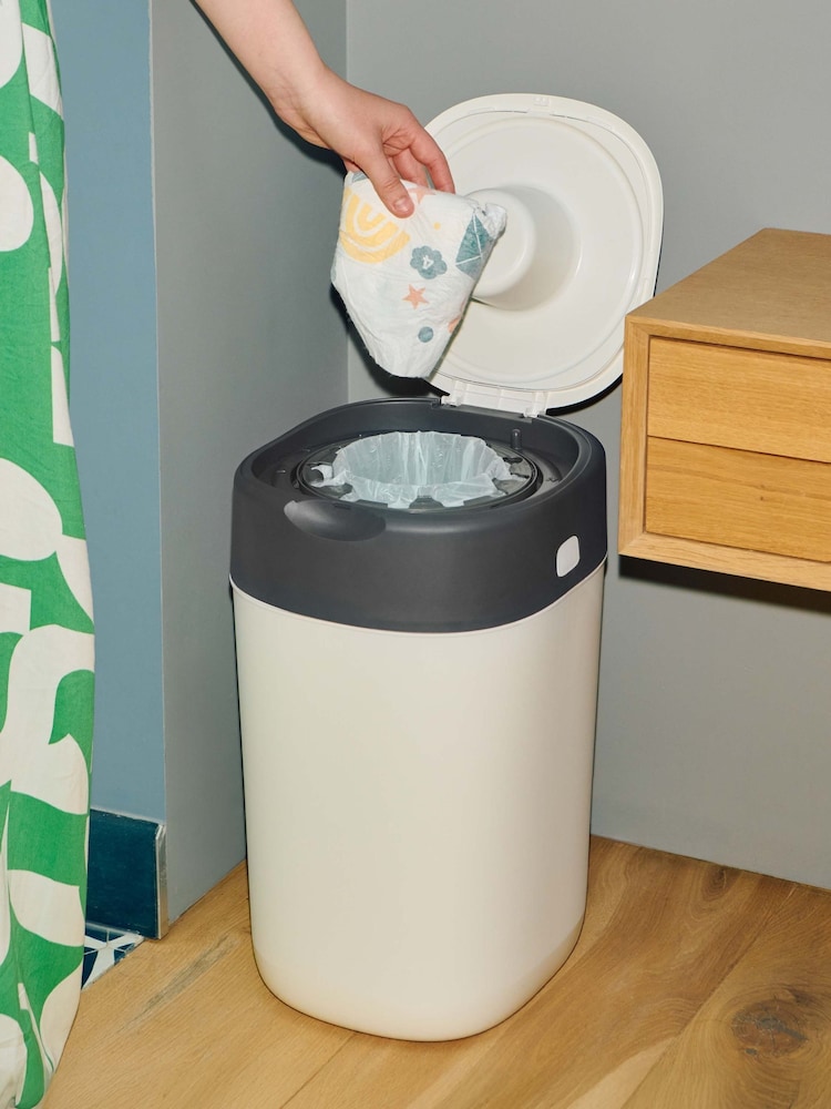 Tommee Tippee Black Twist and Click Tub Nappy Bin + 4 PK Refill - Image 1 of 5 Tommee Tippee Black Twist and Click Tub Nappy Bin + 4 PK Refill - Image 1 of 5