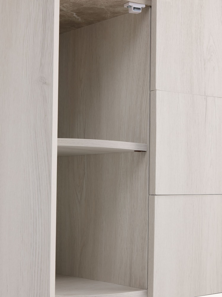 White Nomad Curve 6 Drawer Wide Chest - Image 12 of 12 White Nomad Curve 6 Drawer Wide Chest - Image 12 of 12