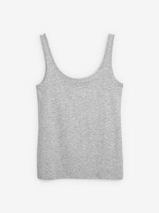 Grey Marl Thick Strap Vest - Image 4 of 4