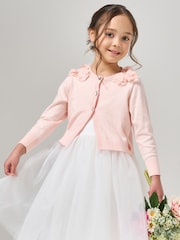 Angel & Rocket 100% Bombaž Flower Trim pletena jopa - Slika 3 iz 8