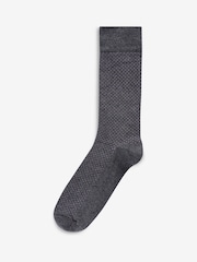 Dark Pindot Pattern Smart Socks 5 Pack - Image 2 of 6