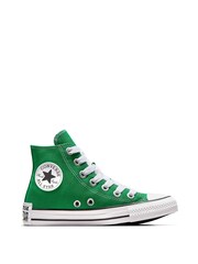 Converse Green Chuck Taylor Sketch Graphic Youth Trainers - Image 3 of 10