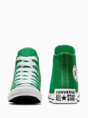 Converse Green Chuck Taylor Sketch Graphic Youth Trainers - Image 8 of 10