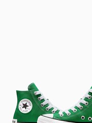Converse Green Chuck Taylor Sketch Graphic Youth Trainers - Image 9 of 10