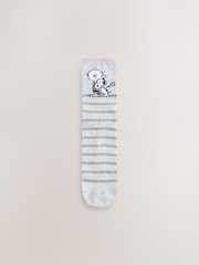 Rust Brown/Green/Pink Snoopy Licensed Ankle Socks 4 Pack - Image 3 of 7
