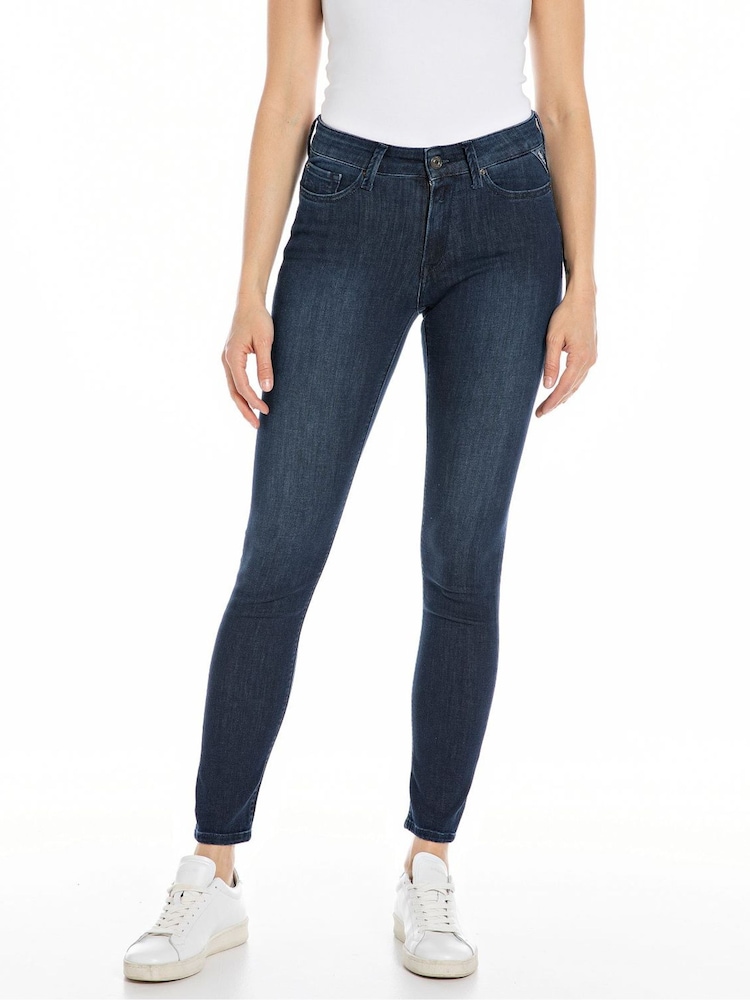 Replay Denim Dark Blue Skinny Fit Luzien Jeans - Image 1 of 3 Replay Denim Dark Blue Skinny Fit Luzien Jeans - Image 1 of 3