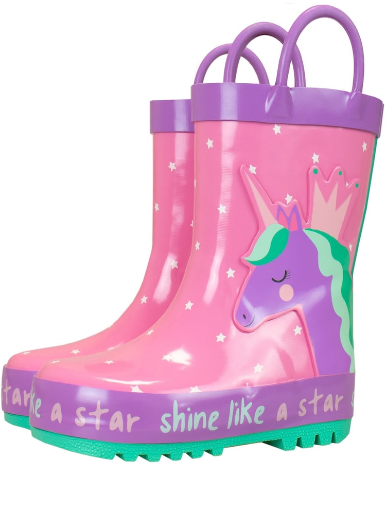 Harry Bear Gummistiefel mit Einhornprint - Bild 1 von 5