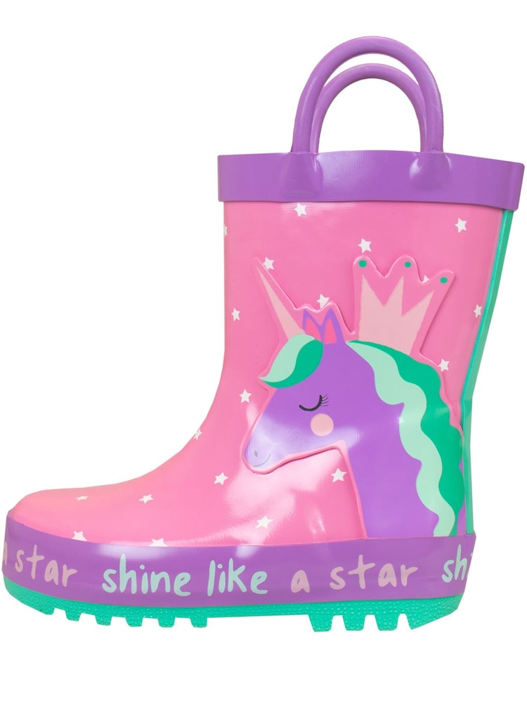 Harry Bear Gummistiefel mit Einhornprint - Bild 2 von 5