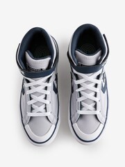 Converse Grey Youth Pro Blaze Strap Trainers - Image 10 of 17