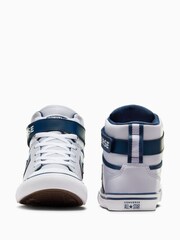 Converse Grey Youth Pro Blaze Strap Trainers - Image 12 of 17