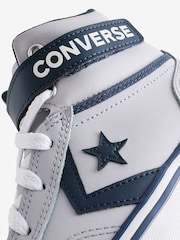 Converse Grey Youth Pro Blaze Strap Trainers - Image 16 of 17