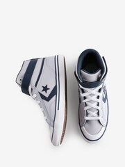 Converse Grey Youth Pro Blaze Strap Trainers - Image 17 of 17