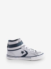 Converse Grey Youth Pro Blaze Strap Trainers - Image 2 of 17
