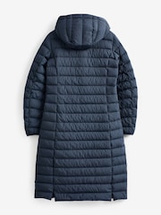 Parajumpers Navy Omega Super Light Weight Long Puffer Coat - Image 2 of 3