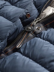Parajumpers Navy Omega Super Light Weight Long Puffer Coat - Image 3 of 3
