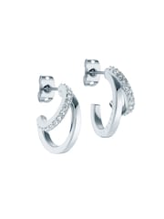 Ted Baker Silver Tone HELIAS: Crystal Multi Hoop Earrings - Image 1 of 4