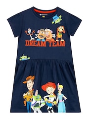 Character Blue Disney Toy Story 100% Cotton Dress - Image 1 of 3