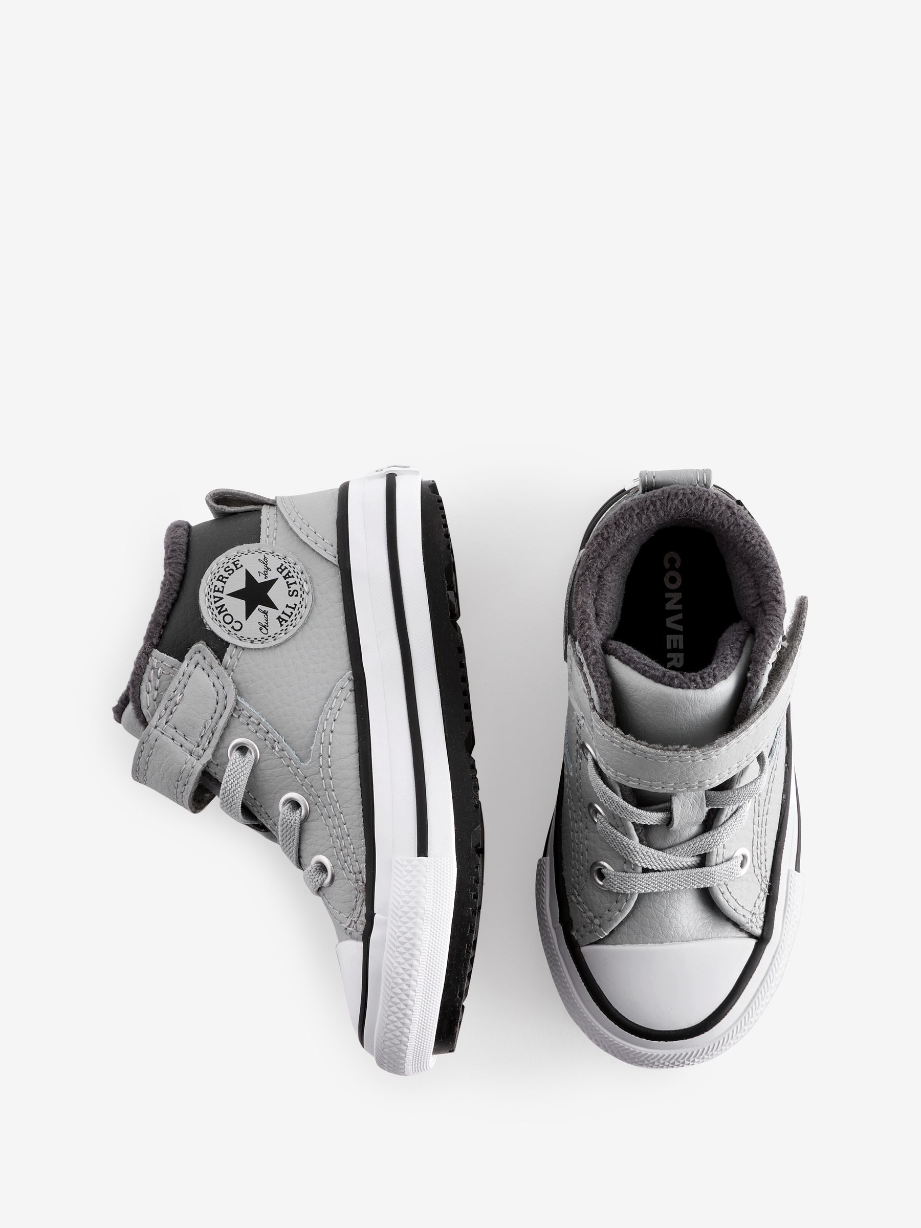 Buy Converse Grey Infant Chuck Taylor Malden Street Leather Boots from Next Luxembourg