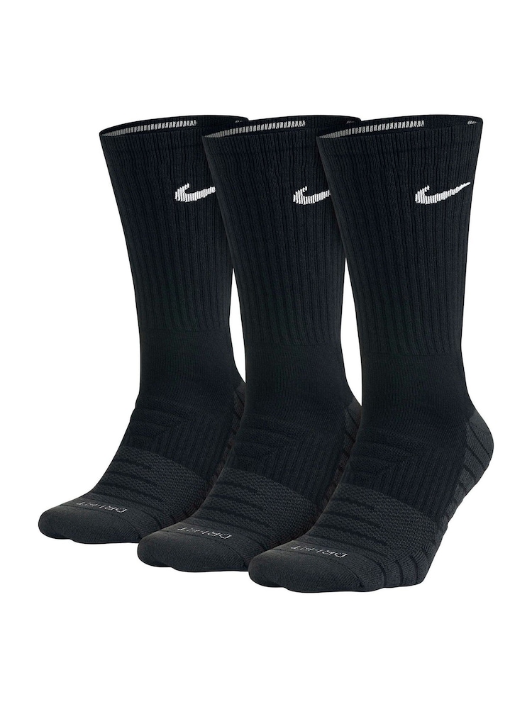 Nike Black Cushioned Crew Socks 3 Pack - Image 5 of 5
