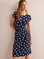 Boden Dark Blue Amelie Jersey Dress - Image 1 of 5
