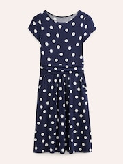 Boden Dark Blue Amelie Jersey Dress - Image 5 of 5