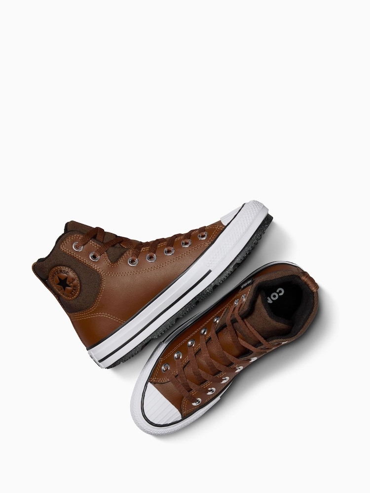 Brown Leather Converse Boots Buy Converse Brown Chuck Taylor Youth