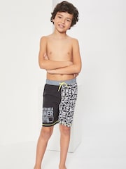 Harry Bear Black/Grey Boys Swim Shorts - Image 2 of 4