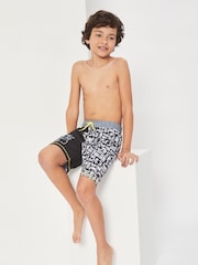 Harry Bear Black/Grey Boys Swim Shorts - Image 3 of 4