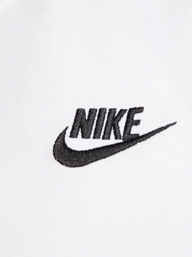 Nike White Club Cropped Sleeveless Top - Image 2 of 5 Nike White Club Cropped Sleeveless Top - Image 2 of 5