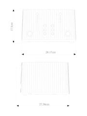 Black Sleek 4 Slice Toaster - Image 3 of 4