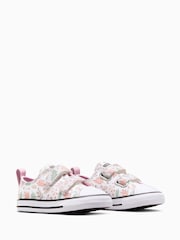 Converse Pink Infant Chuck Taylor Floral Print 2V  Trainers - Image 5 of 8