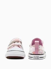 Converse Pink Infant Chuck Taylor Floral Print 2V  Trainers - Image 6 of 8