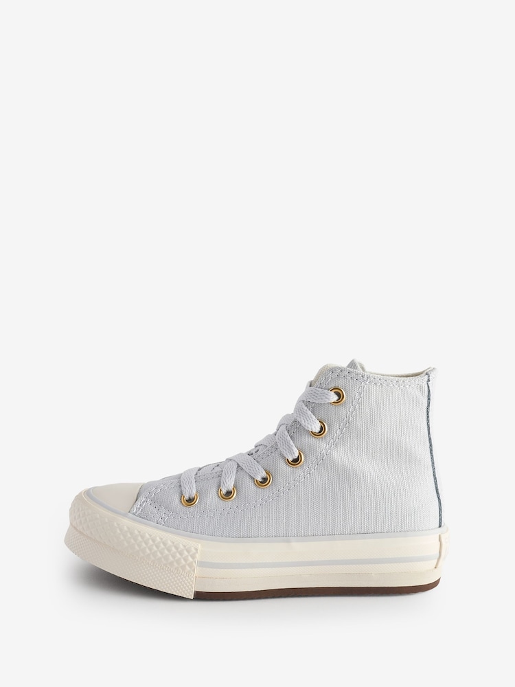 Converse Grey Chuck Taylor EVA Lift Junior Trainers - Image 2 of 9