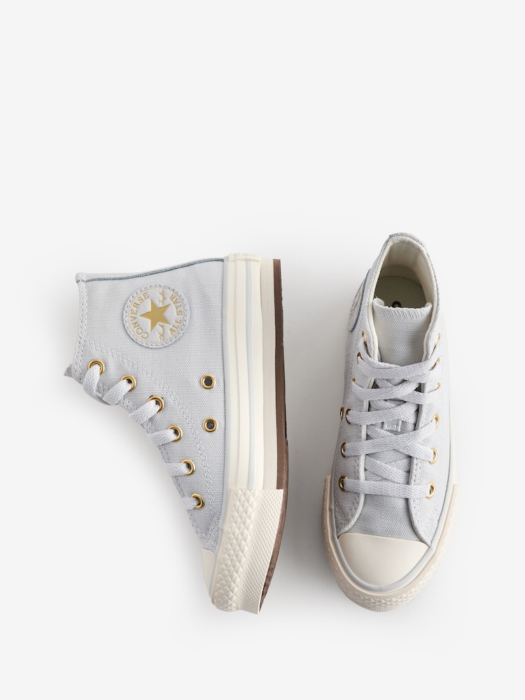 Converse Grey Chuck Taylor EVA Lift Junior Trainers - Image 9 of 9