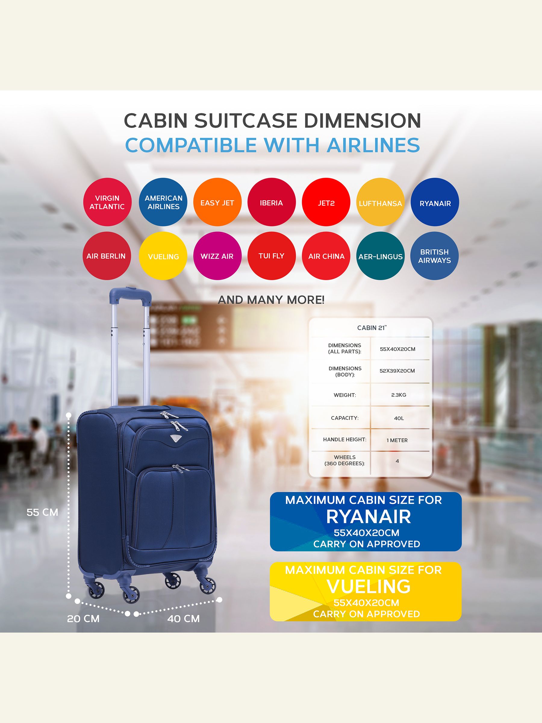 Cabin carry on suitcase best sale