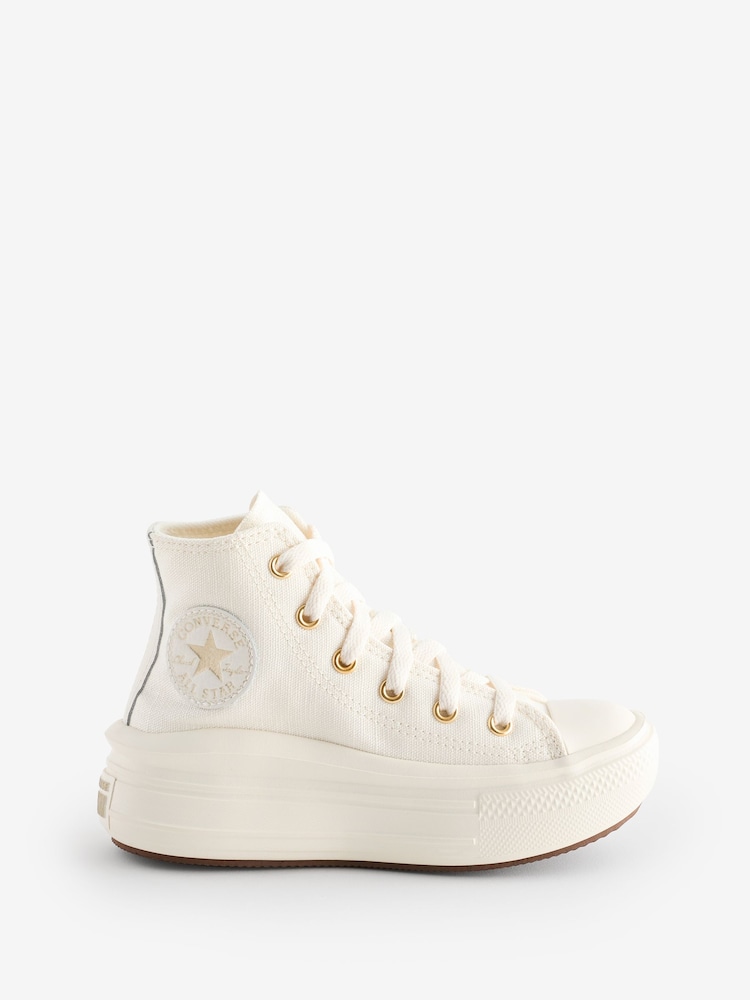 Converse Neutral Junior Chuck Taylor Move Trainers - Image 1 of 9