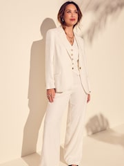 Myleene Klass Linen White Blazer - Image 1 of 5