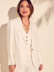 Myleene Klass Linen White Blazer - Image 2 of 5