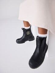 Converse Black Chuck Taylor Junior Lugged Chelsea Boots - Image 1 of 12