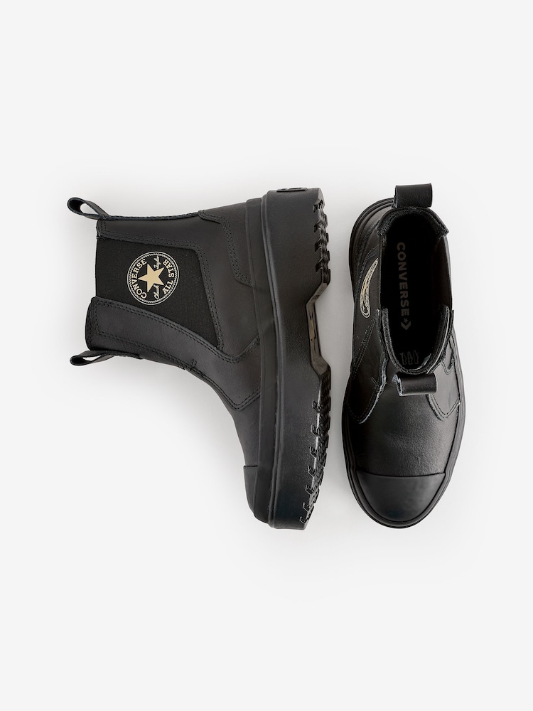 Converse Black Chuck Taylor Junior Lugged Chelsea Boots - Image 12 of 12