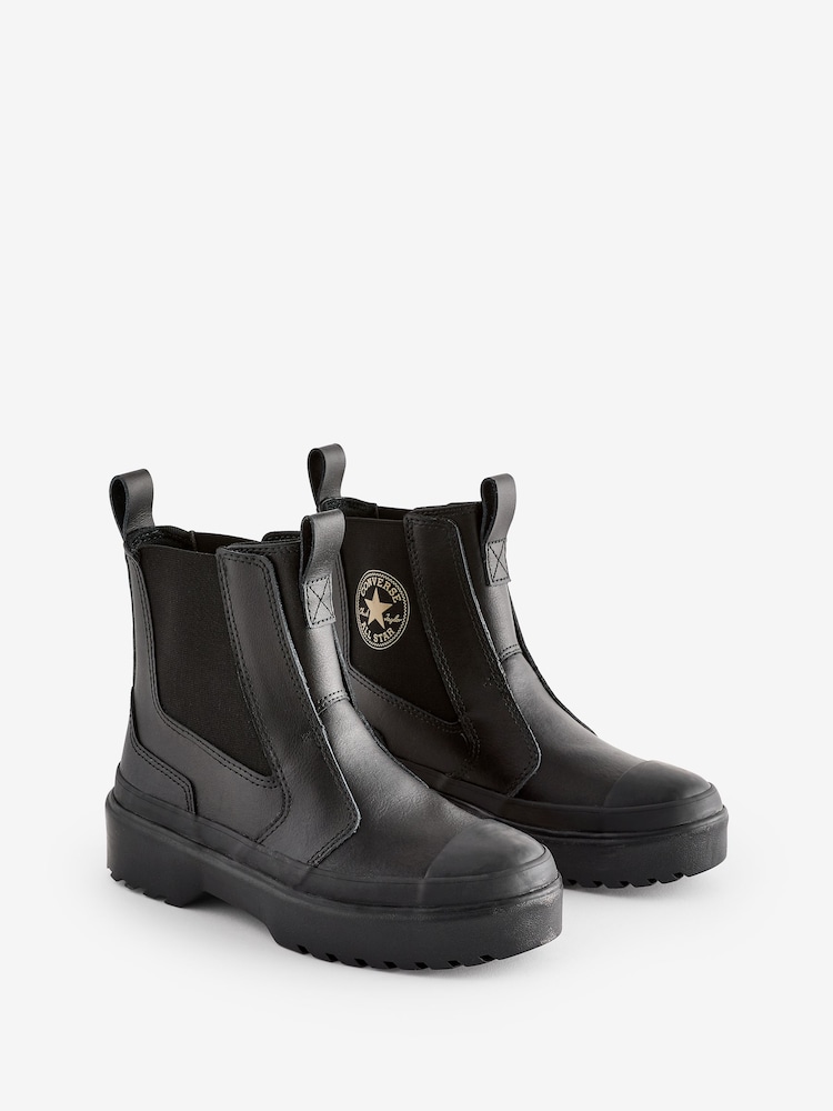 Buy Converse Black Chuck Taylor Junior Lugged Chelsea Boots from