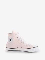 Converse Pink Chuck Taylor Glitter Youth Trainers - Image 1 of 1
