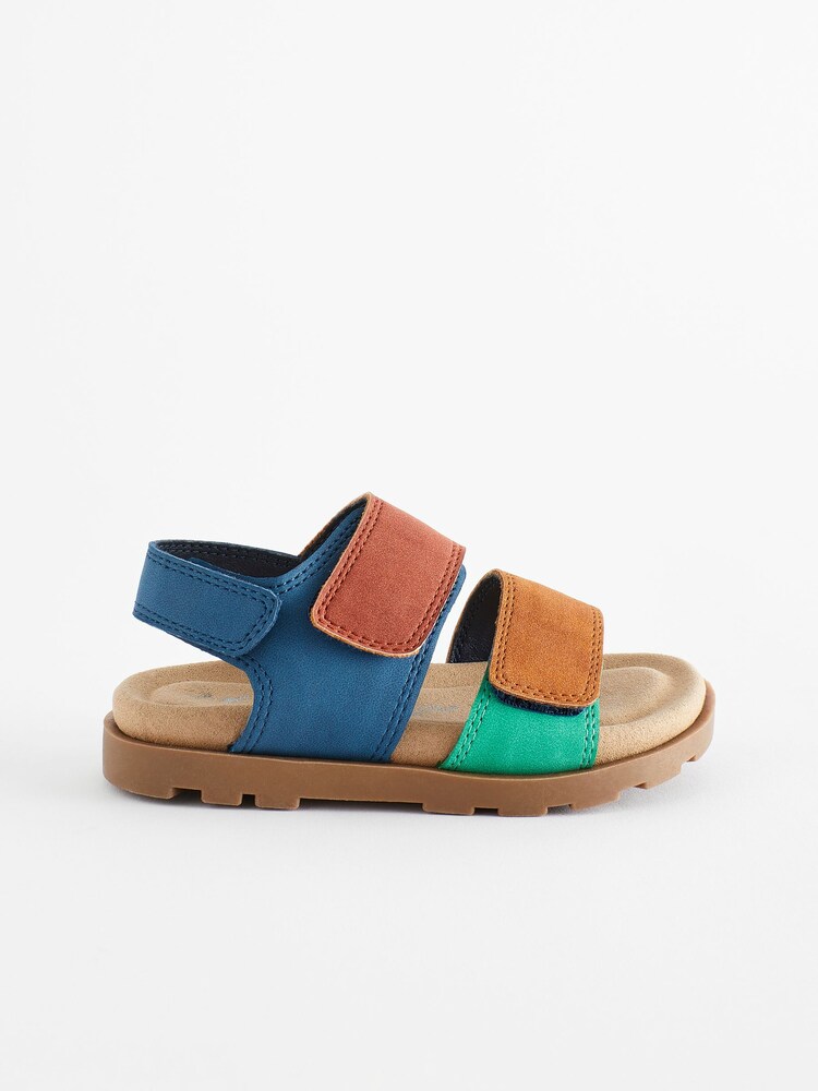 Hell - Sandalen mit Kork-Fussbett und zwei Riemen mit Klettverschluss - Bild 2 von 6 Hell - Sandalen mit Kork-Fussbett und zwei Riemen mit Klettverschluss - Bild 2 von 6