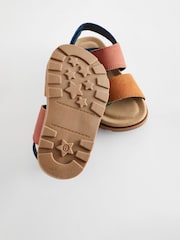Hell - Sandalen mit Kork-Fussbett und zwei Riemen mit Klettverschluss - Bild 4 von 6