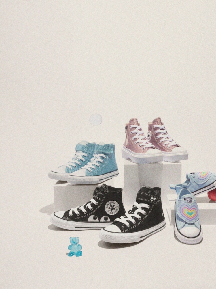 Converse Chuck Taylor Glitter 1V Juinor Trainers - Slika 5 iz 5