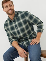 FatFace Green Hawkson Check Shirt - Image 1 of 6